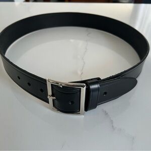 Men's Black Leather Belt